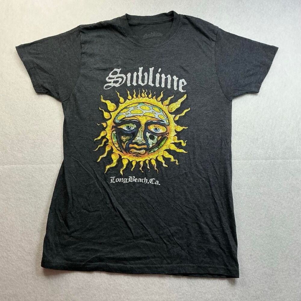 Sublime Men's Grey and Black T-shirt